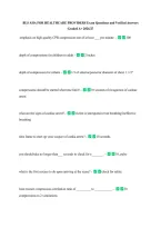 BLS AHA FOR HEALTHCARE PROVIDERS Exam Questions and Verified Answers &NewLine;Graded A&plus; 2026&sol;27 