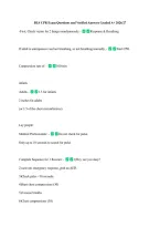 BLS CPR Exam Questions and Verified Answers Graded A&plus; 2026&sol;27