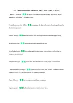 BTE 210 Exam 1 Questions and Answers 100&percnt; Correct Graded A&plus; 2026&sol;27 &NewLine;