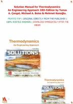 Solution Manual Step-by-Step Problem Solutions Thermodynamics&colon; An Engineering Approach 10th Edition Yunus A&period; &Ccedil;engel&comma; Michael A&period; Boles&comma; Mehmet Kano&gbreve;lu