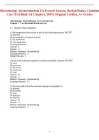 Test Bank for Microbiology&colon; An Introduction &lpar;13th Edition&rpar; by Gerard J&period; Tortora&comma; Berdell R&period; Funke&comma; and Christine L&period; Case