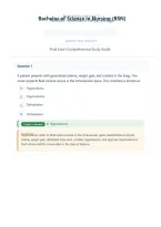 NUR2063 - Essentials of Pathophysiology Final Exam Comprehensive Study Guide 2026&sol;2027 &lpar;RASMUSSEN UNIVERSITY&rpar;