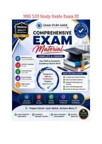 NSG 533 Study Guide Exam III