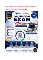 NSG 533 EXAM WITH COMPREHENSIVE QUESTIONS AND ANSWERS&period;