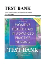 Test Bank for Women's Health Care in Advanced Practice Nursing &lpar;2nd Edition&rpar; by Ivy M&period; Alexander&comma; Catherine Ingram Fogel&comma; and Nancy Fugate Woods