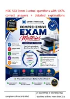 NSG 533 Exam 3 actual questions with 100- correct answers &plus; detailed explanations &lpar;1&rpar;