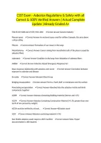 CSST Exam - Asbestos Regulations & Safety with all Correct & 100&percnt; Verified Answers &vert;Actual Complete Update &vert;Already Graded A&plus;