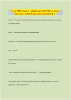 AKA&nbsp;MIP&nbsp;Exam&nbsp;1&nbsp;&vert;&nbsp;Questions&nbsp;with&nbsp;100&percnt;&nbsp;Correct&nbsp;&NewLine;&NewLine;Answers&nbsp;&vert;&nbsp;Latest&nbsp;Updated&nbsp;&vert;&nbsp;Guaranteed&nbsp;A&plus;&nbsp;