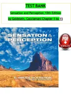 Test Bank for Sensation and Perception&comma; 10th Edition by E&period; Bruce Goldstein and James R&period; Brockmole