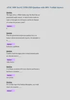 ATOC 1050 Test &num;2 &vert; UPDATED Questions with 100&percnt; Verified Answers&NewLine;