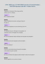 ATOC 1050 Exam 1 CU BOULDER University of Colorado Boulder &vert;&NewLine;UPDATED Questions with 100&percnt; Verified Answers