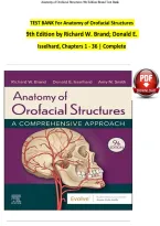 TEST BANK for Anatomy of Orofacial Structures 9th Edition by Richard W&period; Brand&semi; Donald E&period; Isselhard&comma; 1 - 36 &vert; Complete Chapters&NewLine;