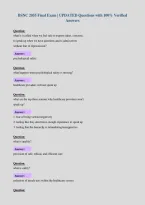 BSNC 2055 Final Exam &vert; UPDATED Questions with 100&percnt; Verified&NewLine;Answers