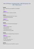 BUNDLE FOR BSNC 2055 EXAMS with  UPDATED Questions and 100&percnt; Verified Answers