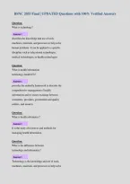 BSNC 2055 Final &vert; UPDATED Questions with 100&percnt; Verified Answers&NewLine;