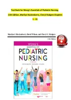 Test Bank for Wong&rsquo;s Essentials of Pediatric Nursing&comma; 11th Edition&comma; Marilyn Hockenberry&comma; Cheryl Rodgers Chapters 1 - 31&NewLine;