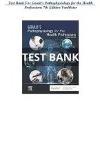 Test Bank for Gould's Pathophysiology for the Health Professions &lpar;7th Edition&rpar; by Karin C&period; VanMeter and Robert J&period; Hubert