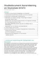 Aantekeningen Statistiek 1 &vert; Week 4 Kansrekening &vert; Haagse Hogeschool &vert; 2026&sol;27