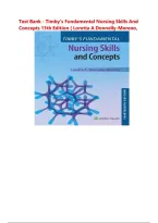 Test Bank - Timby's Fundamental Nursing Skills and Concepts 13th Edition &lpar; Loretta A Donnelly-Moreno&comma; &rpar; All Chapters 1-38&vert; LATEST VERSION 2026&NewLine;