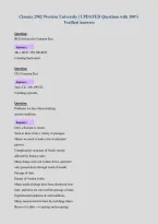 Classics 2902 Western University &vert; UPDATED Questions with 100&percnt;&NewLine;Verified Answers