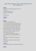 Classics 2902 Exam Western University &vert; UPDATED Questions with&NewLine;100&percnt; Verified Answers