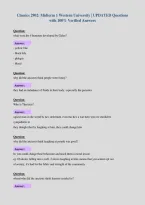 Classics 2902&colon; Midterm 1 Western University &vert; UPDATED Questions&NewLine;with 100&percnt; Verified Answers