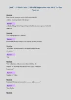COSC 153 Final Cooke &vert; UPDATED Questions with 100&percnt; Verified&NewLine;Answers&NewLine;