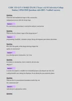 COSC 153 GUY COOKE EXAM 2 Texas A & M University-College&NewLine;Station &vert; UPDATED Questions with 100&percnt; Verified Answers&NewLine;