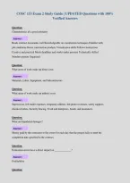 COSC 153 Exam 2 Study Guide &vert; UPDATED Questions with 100&percnt;&NewLine;Verified Answers