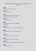 COSC 153 Chapter 6 &vert; UPDATED Questions with 100&percnt; Verified&NewLine;Answers&NewLine;