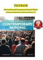 Test Bank for Ethics and Issues in Contemporary Nursing&comma; 3rd Edition By Margaret A&period; Burkhardt&comma; Nancy Walton &vert; 9780176696573 &vert; All Chapters 1 - 20 are included &vert; LATEST&NewLine;