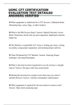 USMC CFT CERTIFICATION EVALUATION TEST 2026 DETAILED ANSWERS VERIFIED&period;pdf