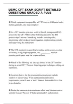 USMC CFT EXAM SCRIPT 2026 DETAILED QUESTIONS GRADED A&period;pdf