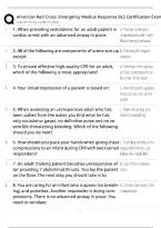 Red Cross EMR BLS Certification Exam &sol; Score 100&percnt; &sol; 2026 Update &sol; Emergency Medical Response Prep&NewLine;&NewLine;