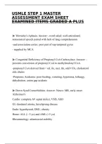 USMLE STEP 1 MASTER ASSESSMENT EXAM SHEET EXAMINED ITEMS GRADED A&period;pdf