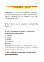 CS 7641 Machine Learning Unit 1 Exam Practice Questions &lpar;2026-2027 Verified Update&excl;&excl;&excl;&excl;&excl;&rpar;&period;pdf