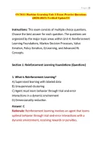 CS 7641 Machine Learning Unit 4 Exam Practice Questions &lpar;2026-2027&rpar; Verified Update&excl;&excl;&excl;&excl;&excl;&period;pdf