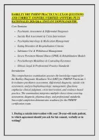 BARKLEY DRT PMHNP PRACTICUM 1 EXAM QUESTIONS &NewLine;AND CORRECT ANSWERS &lpar;VERIFIED ANSWERS&rpar; PLUS &NewLine;RATIONALES 2026 Q&A &vert; INSTANT DOWNLOAD PDF&period; 