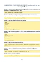 2A HOISTING COMPREHENSIVE TEST Questions with Correct&NewLine;Answers &lpar;Grade A&plus;&rpar;