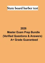 State Board Barber Test 2026 &vert; Barber Licensing Practice Questions & Exam Study Guide