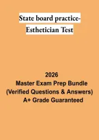 State Board Esthetician Practice Test 2026 &vert; Esthetics Licensing Exam Questions & Study Guide