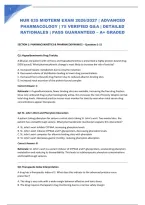 NUR 635 MIDTERM EXAM 2026&sol;2027 &vert; ADVANCED PHARMACOLOGY &vert; 75 VERIFIED Q&A &vert; DETAILED RATIONALES &vert; PASS GUARANTEED &ndash; A&plus; GRADED 