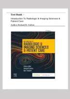 Introduction to Radiologic & Imaging Sciences & Patient Care 8th Edition&NewLine;By Arlene M&period; Adler&comma; Richard R&period; Carlton & Kori L&period; Stewart ISBN&colon; 9780323872201 &vert; All Chapters Verified &vert; Guide A&plus;&NewLine;