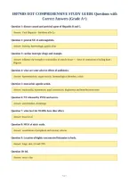 1807NRS EOT COMPREHENSIVE STUDY GUIDE Questions with&NewLine;Correct Answers &lpar;Grade A&plus;&rpar;
