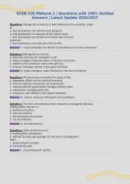 ECON 528 Midterm&period;1 &vert; Questions with 100&percnt; Verified&NewLine;Answers &vert; Latest Update 2026&sol;2027