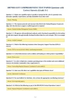 1807NRS EOT COMPREHENSIVE TEST PAPER Questions with&NewLine;Correct Answers &lpar;Grade A&plus;&rpar;