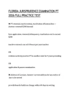 Florida Jurisprudence PT Exam Practice Test & Review Guide &lpar;2026&sol;2027&rpar; &vert; Complete FL Physical Therapy Laws & Rules Exam Study Prep