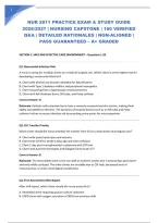 NUR 2811 PRACTICE EXAM & STUDY GUIDE 2026&sol;2027 &vert; NURSING CAPSTONE &vert; 100 VERIFIED Q&A &vert; DETAILED RATIONALES &vert; NGN-ALIGNED &vert; PASS GUARANTEED &ndash; A&plus; GRADED