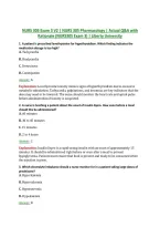 NURS 305 Exam 3 V2 &vert; NURS 305 Pharmacology &vert; Actual Q&A with &NewLine;Rationale &lpar;NURS305 Exam 3&rpar; &vert; Liberty University 