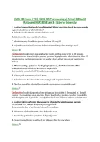 NURS 305 Exam 3 V3 &vert; NURS 305 Pharmacology &vert; Actual Q&A with &NewLine;Rationale &lpar;NURS305 Exam 3&rpar; &vert; Liberty University
